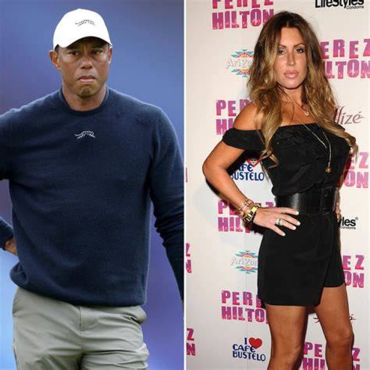 Rachel Uchitel, one of Tiger Woods' alleged mistresses, picks up some prescription dog food while running errands with an unidentified male