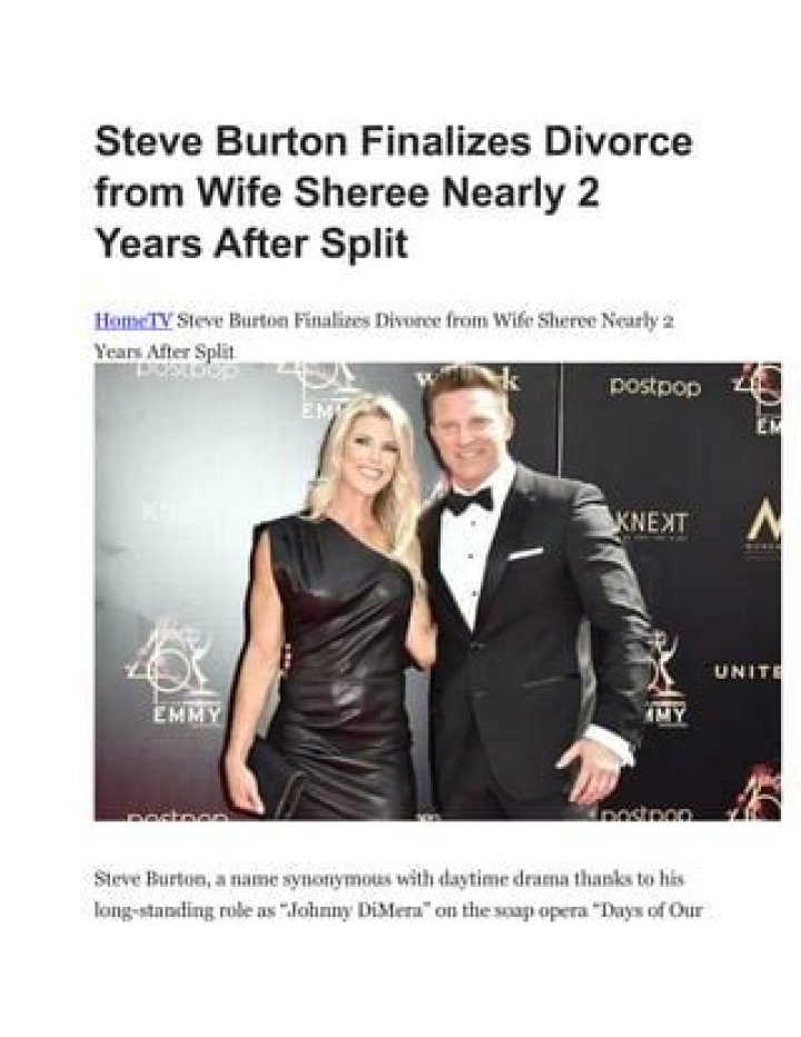 Sheree Burton divorce with Steve Burton
