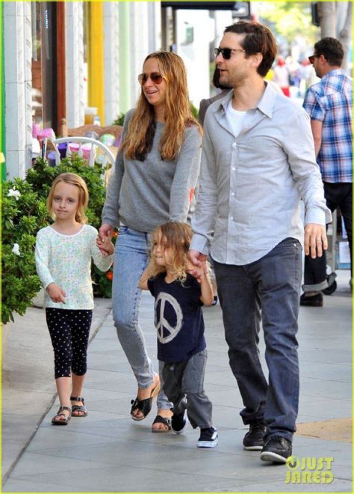 Tobey Maguire steps out with family and adorable baby boy