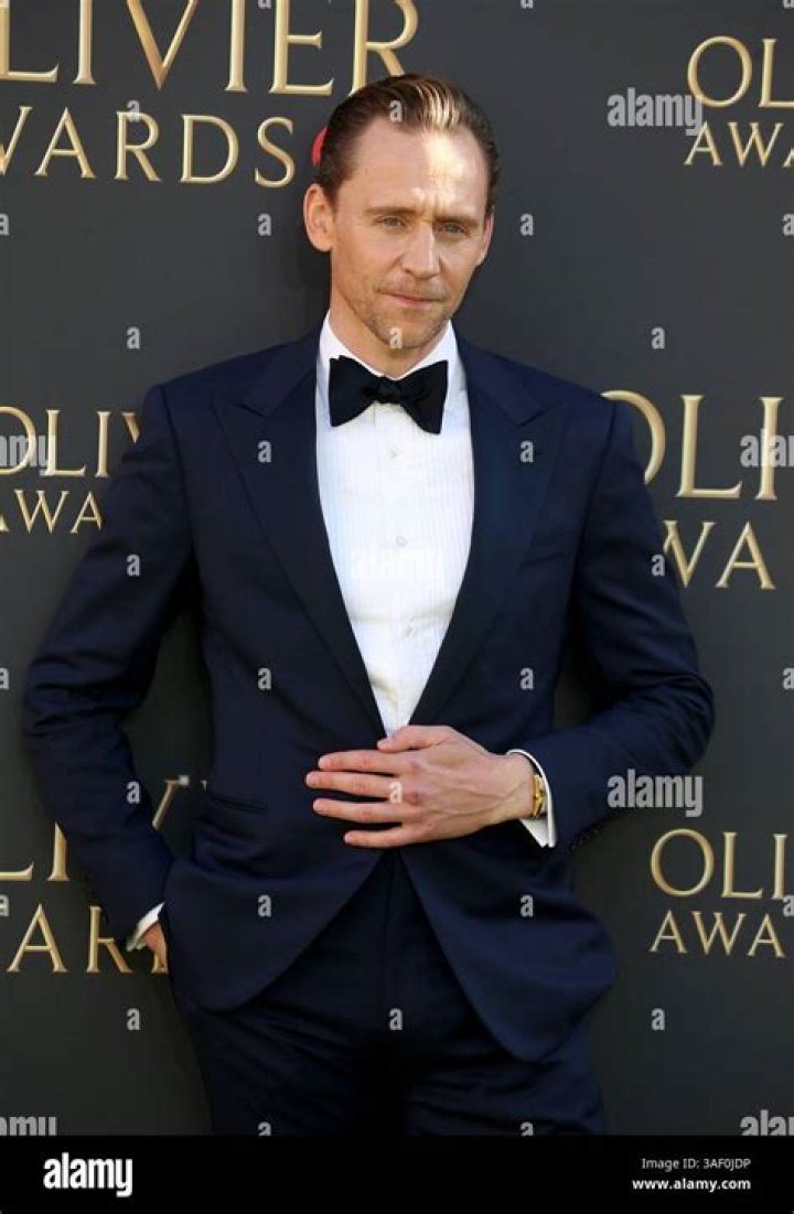 Tom Hiddleston attends the Olivier Awards in London