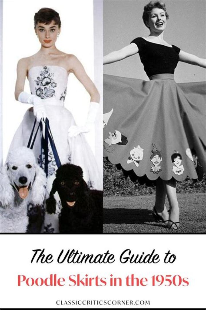 Were poodle skirts popular in the 1950s?