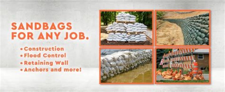 What can I use instead of sandbags for a flood?