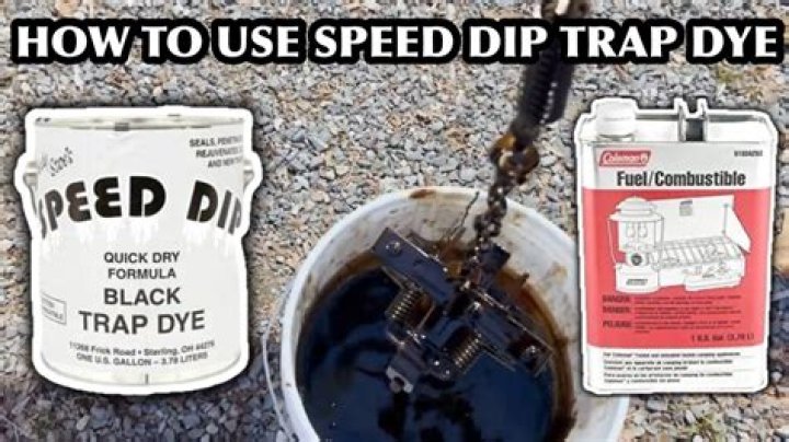 What do you dye traps with?
