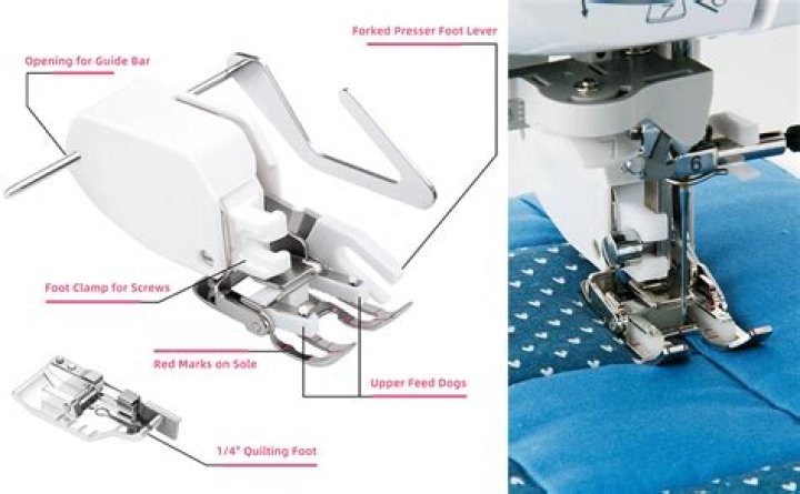 What does a walking foot look like for a sewing machine?