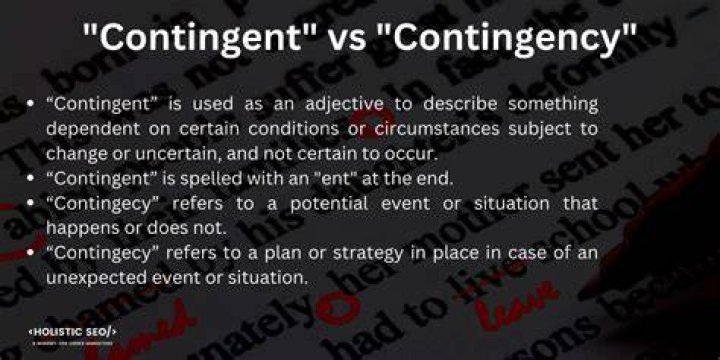 What does it mean to be non contingent?