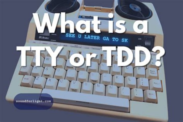 What does TTY TDD mean?
