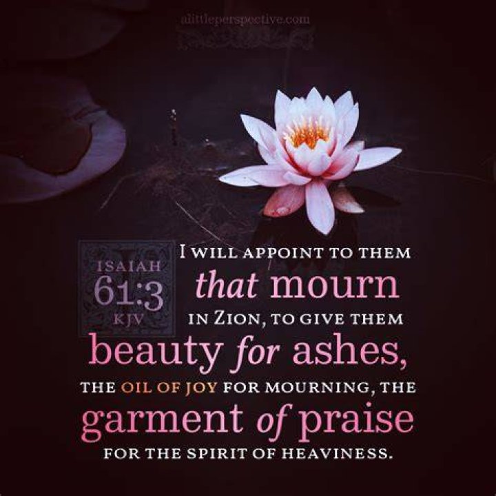 What is a garment of praise (Isaiah 61:3)?
