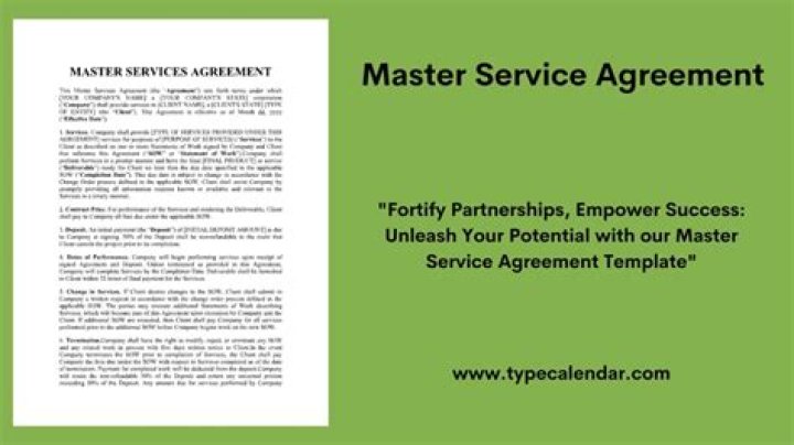 What is a master license agreement?