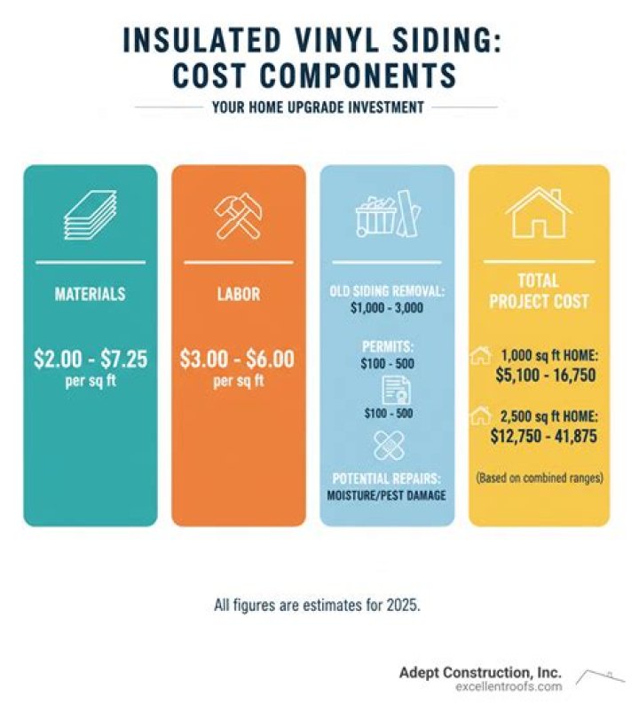 What is the average cost of insulated vinyl siding?