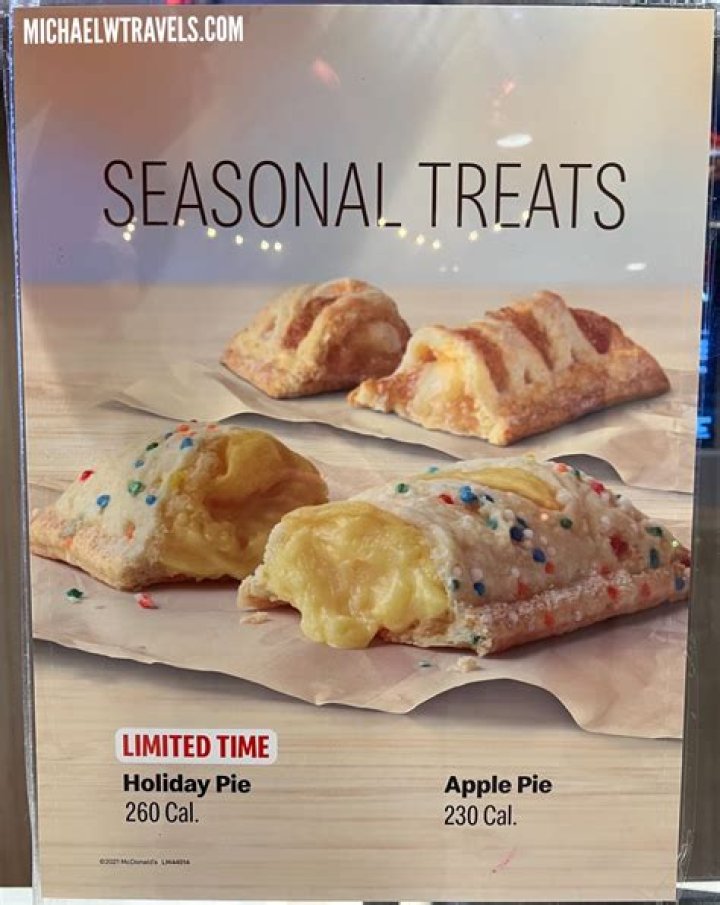 What is the McDonald’s holiday pie?
