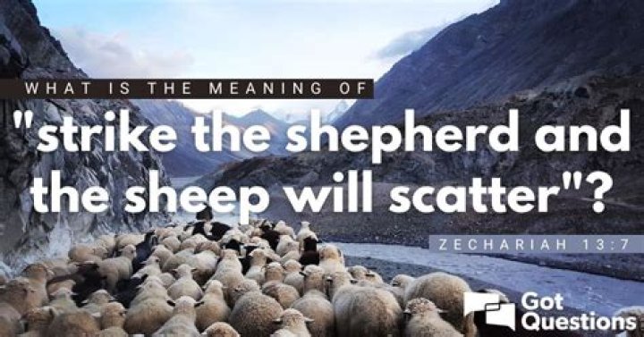 What is the meaning of “strike the shepherd and the sheep will scatter” (Zechariah 13:7)?
