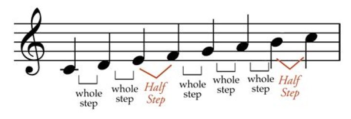 What’s a whole step and half step in music?