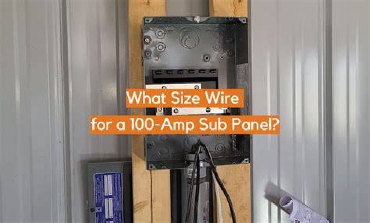 What size wire do you need for a sub panel?