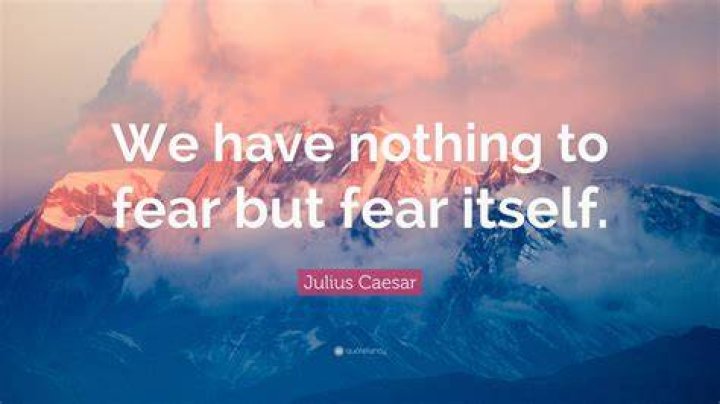 When did FDR say we have nothing to fear but fear itself?