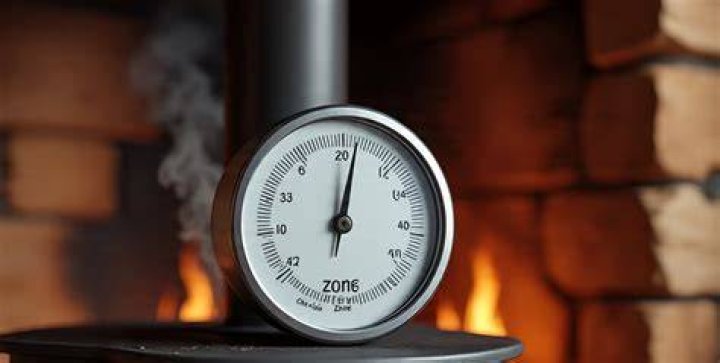 Where do you put a wood stove thermometer?