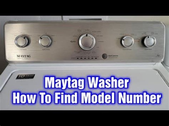 Where is my Maytag range model number?