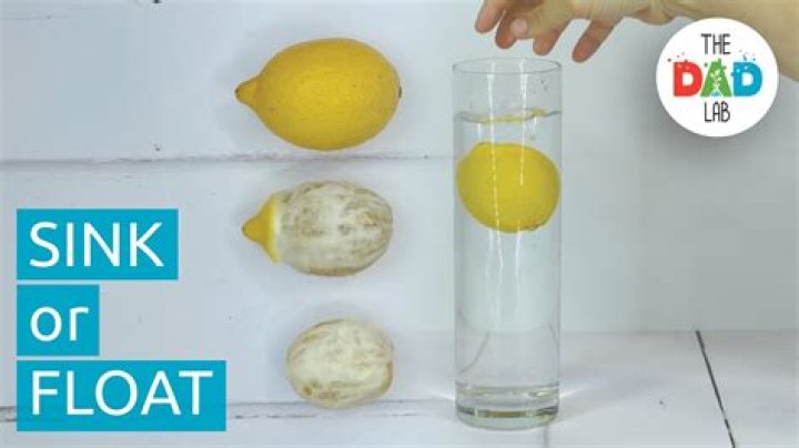 Why does lemon sink in water?