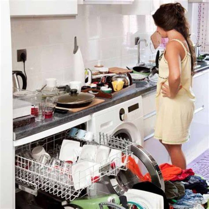 Woman leaves dishes and laundry for her husband to do for days, chaos ensues